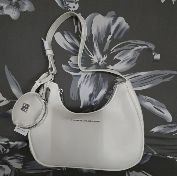 (B) French Connection "SABRINA" Shoulder Bag with Accessory Pouch NWT - Picture 2 of 4